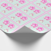 Twin Girls Baby shower Gift Cadeaupapier (Hoek)