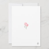 Twin Girls Baby shower Invitation Kaart (Achterkant)