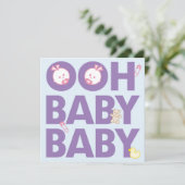 Twin Girls Baby shower Kaart (Staand voorkant)