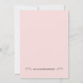 Twin Girls Baby shower Uitnodiging Roze (Achterkant)