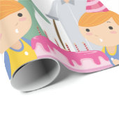 Twin Girls Birthday Cadeaupapier (Rol Hoek)