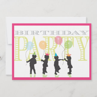 Twin Girls Birthday Invitation - Roze Kaart