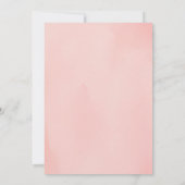 Twin Girls Blush Roze Baby shower Uitnodigen Kaart (Achterkant)