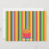 Twin Girls Bowling Birthday Party Invitation Kaart (Achterkant)