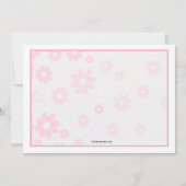 Twin Girls Bundles Baby shower Invitation Kaart (Achterkant)