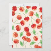 Twin Girls Cherry eerste 1e verjaardag Kaart (Achterkant)