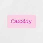Twin Girls Flamingos met Names Labels (Design 1)