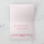 Twin Girls Gefeliciteerd Kaart (Binnen)