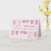 Twin Girls Gefeliciteerd Kaart (Gele Bloem)