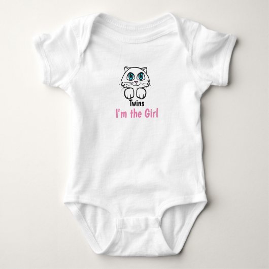 Twin Girls Kat Romper (Voorkant)