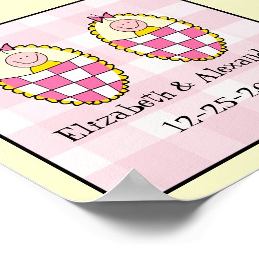 Twin Girls Keepomwille Gift Poster (Hoek)