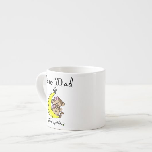 Twin Girls New Dad Gifts Espresso Kop (Links)