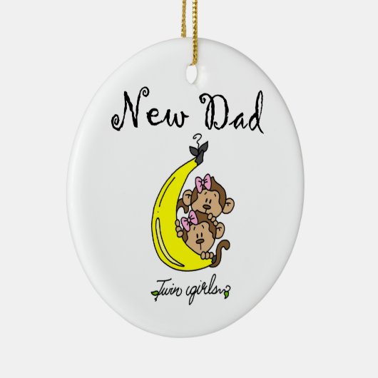Twin Girls New Dad Gifts Keramisch Ornament (Rechts)