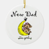 Twin Girls New Dad Gifts Keramisch Ornament (Voorkant)