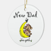 Twin Girls New Dad Gifts Keramisch Ornament (Links)
