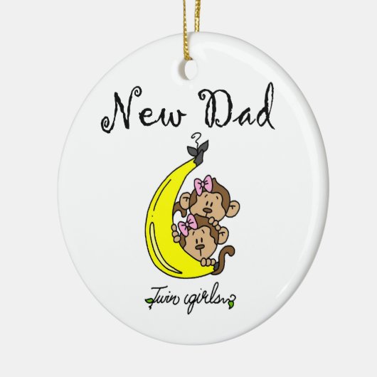 Twin Girls New Dad Gifts Keramisch Ornament (Links)