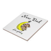 Twin Girls New Dad Gifts Tegeltje (Zijkant)