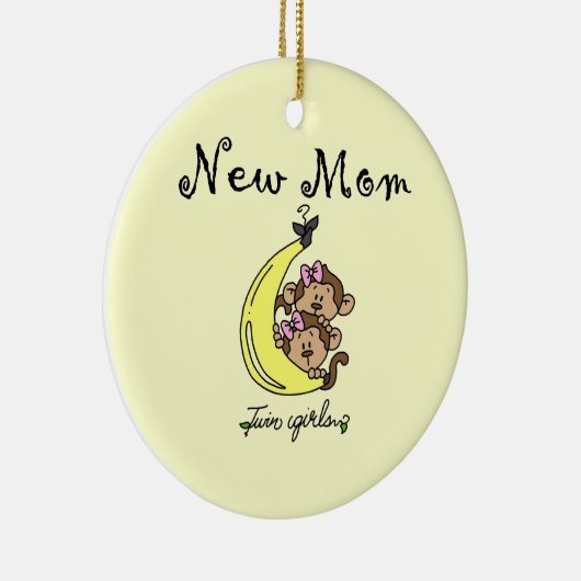 Twin Girls New Mam Gifts Keramisch Ornament (Rechts)