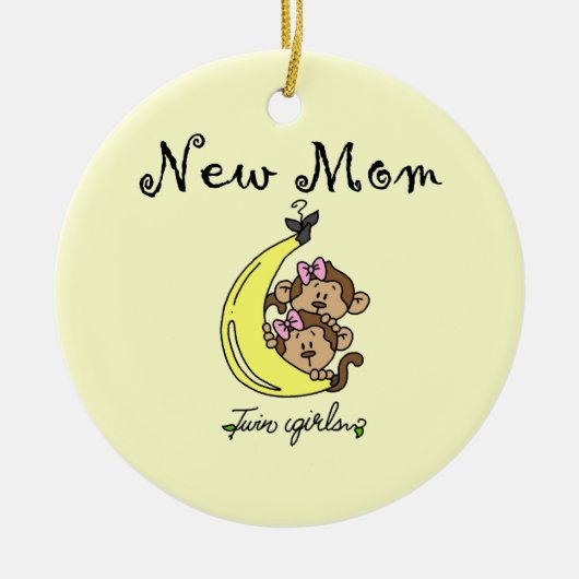 Twin Girls New Mam Gifts Keramisch Ornament (Voorkant)