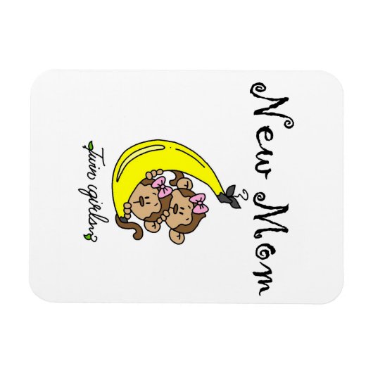Twin Girls New Mam Gifts Magneet (Horizontaal)