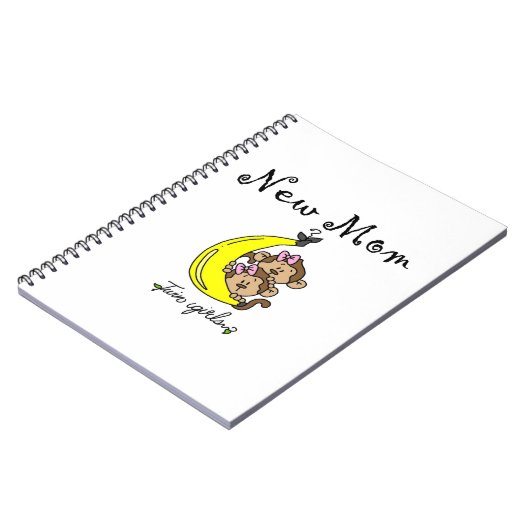 Twin Girls New Mam Gifts Notitieboek (Linkerzijde)