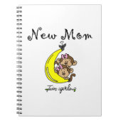 Twin Girls New Mam Gifts Notitieboek (Voorkant)