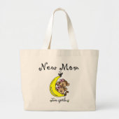 Twin Girls New Mam T-shirts en cadeautjes Grote Tote Bag (Voorkant)