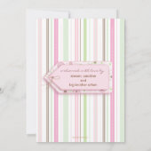 Twin Girls Pink Polka Dot Foto aankondiging (Achterkant)