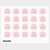 Twin Girls Ronde Sticker (Vel)