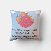 Twin Girls - Stork Keepomwille Pillow Kussen (Achterkant)