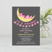 Twin Girls Teddy Bear Baby shower Kaart (Staand voorkant)