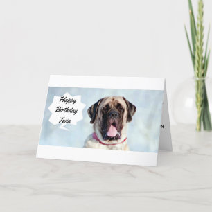 **TWIN** GLAD DAT IK BIRTHDAGEN MET "U" DEEL KAART