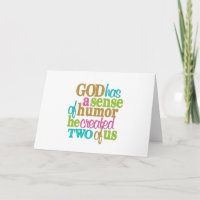 TWIN = GOD / MOEDER HAD EEN GEVOEL VAN HUMOR = GEL