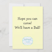 Twin Golfer Golf Birthday Party Invitation Kaart (Achterkant)