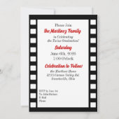 Twin Graduates Graduation Classic Film Red 2023 Kaart (Achterkant)