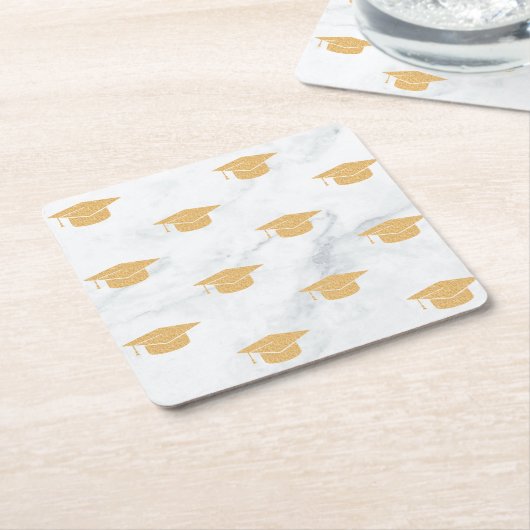 Twin Graduation Party Kartonnen Onderzetters (Schuin)