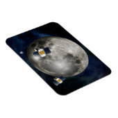 Twin Grail ruimtevaartuig in een baan om de maan. Magneet (Rechterzijde)