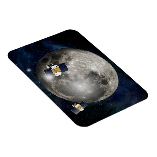 Twin Grail ruimtevaartuig in een baan om de maan. Magneet (Rechterzijde)