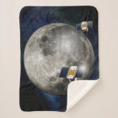 Twin Grail ruimtevaartuig in een baan om de maan. Sherpa Deken (Voorkant)