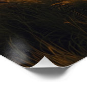 Twin Guardians – Golden Meadow Sunset Poster (Hoek)