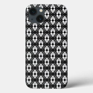 Twin Hearts op Black Pattern Case-Mate iPhone Case