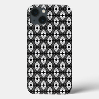 Twin Hearts op Black Pattern Case-Mate iPhone Case