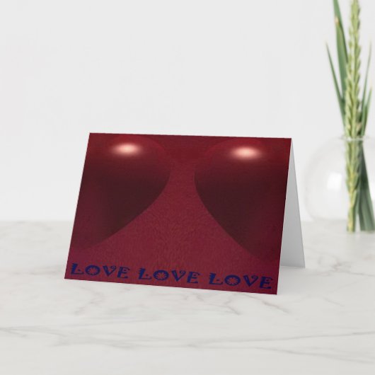 Twin Hearts wenskaart van Zoltan Buday Kaart (Voorkant)