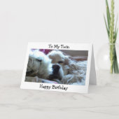 "TWIN" HEEFT DE BIRTHDAY NAP/DOE WAARIN U WIST KAART (Voorkant)
