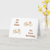 TWIN HEEFT FIETSHERINNERINGEN VOOR DE VERJAARDAG V KAART (Gele Bloem)