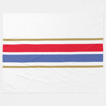 Twin Helder Rood Wit Medium Blauw Racing Stripes