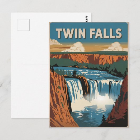 Twin Herfsten Idaho Briefkaart (Voorkant / Achterkant)