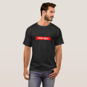 Twin Herfsten Red Box Logo City Funny T-shirt (Voorkant volledig)