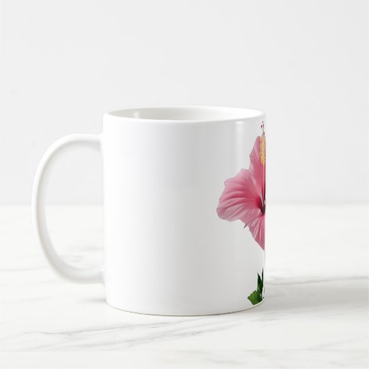 Twin Hibiscus Elegance Blush & Ivory Bloom Harmony Koffiemok (Links)