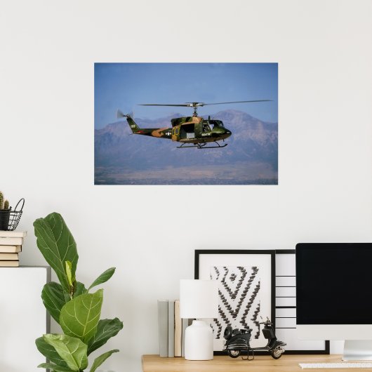 Twin Huey UH-1N Poster (Thuiskantoor)